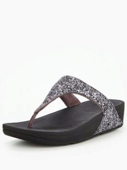 Fitflop Glitterball&Trade; Toe Post Sandal - Pewter